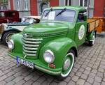 Barkas V901.2, kleinster LKW der  DDR , Baujahr 1959, 3-Zyl.2-Taktmotor, 901ccm, 28PS, Vmax.80Km/h, Oldtimertreffen Waldkirch 5.Mai 2024 