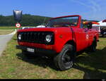 Roter Harvester International Scout in Diessbach/BE am 1 Traktoren - Treff am 2024.09.01