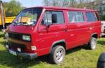 =VW T3 4 WD, steht bei der Oldtimerveranstaltung in Frankenberg/Eder.