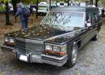 Cadillac Brougham Victoria Bestattungsfahrzeuges aus dem Jahr 1989.