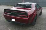 Heckansicht eines Dodge Challenger SRT 392. Oldtimertreffen an Mo´s Bikertreff in Krefeld am 09.02.2025.