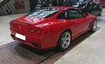 Profilansicht eines Ferrari 575M aus dem Jahr 2003. Classic Remise Düsseldorf am 11.01.2025.