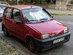 Roter Fiat Cinquecento.