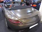 Heckansicht eines Mercedes Benz C197 SLS AMG Roadster.