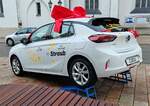 =Opel Corsa als 1. Preis beim Weihnachtsgewinnspiel 2023 in Donauwörth, 12-2023