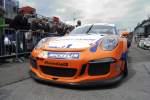Porsche 911 (Type 991) GT3 Cup Car im Fahrerlager, Porsche Carrera Cup Great Britain, Supportrace bei den FIA WEC 6h Spa Francorchamps 2.Mai 2015