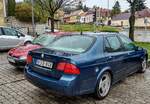 Rückansicht: Saab 9-5 zweite Facelift.