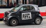 =Smart von MISSION PIZZA unterwegs in Hamburg, 05-2024