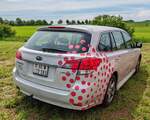 =Subaru Legacy vom GESUNDHEITSZENTRUM FRICKTAL steht auf dem Parkgelände der Rettmobil 2024 in Fulda