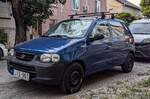 Suzuki Alto HA23 -also fünfte Generation. Farbe: Beam Blue. Foto: Juli, 2024.