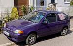 Suzuki Swift Mk2 in Blueberry Purple, gesehen in August, 2024.