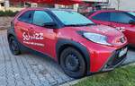 =Toyota Aygo X von SCHNIZZ, dem schnellen Schnitzelrestaurant in Chemnitz, 12-2024