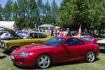 Toyota Supra der vierten Generation, gesehen auf der XII. Lotus Retro Mobil Concours d´Elegance im Urpark des Lotus Hotels, Juni, 2017.