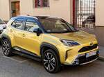 Diesen Toyota Yaris Cross (Farbe: Brass Gold) habe ich in Mai, 2024 fotografiert.