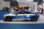 BMW I8 Polizei Showfahrzeug am 22.09.19 auf der IAA in Frankfurt am Main 