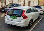 Rückansicht: Volvo V60 Plugin Hybrid.