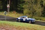 Alfa Romeo Giulietta Sprint Veloce, Startnummer 51, ehemaligen Werkswagen von 1957 (Wert von rund € 200.000) auf teils noch glaten Asphalt, Rally Köln - Ahrweiler 12.11.2016 