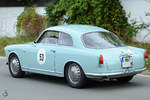 Ein Alfa Romeo Giulietta Sprint als Teilnehmer der ADAC Sunflower Rallye im August 2012.