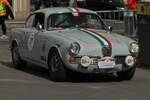 Alfa Romeo Guilietta Sprint, BJ 1959, kommt nach der Luxemburg Classic auf dem Parkplatz in der Stadt Luxemburg an. 14.09.2024 