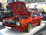 Einer von 220 Audi Sportquattro die in den Jahren 1984 und 1985 als Homologationsfahrzeuge in den freien Verkauf kamen.