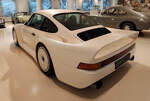 =Porsche 959 Prototyp Gruppe B, Bj. 1983, 2849 ccm, 408 PS, ausgestellt in Museum PROTOTYP in Hamburg, 09-2024.