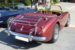 Heckansicht eines Austin Healey 3000 MK II. Oldtimertreffen an der Bleibergquelle Velbert am 22.09.2024.