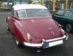 Heckansicht eines DKW Auto Union 1000 S Coupe.