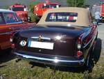 Heckansicht eines Borgward Isabella Cabriolets aus dem Jahr 1961.