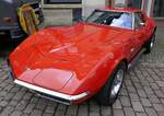 Chevrolet Corvette, US-amerikanisches Coupe, Baujahr 1970, 8-Zyl.-Ottomotor, 5700ccm, 250PS, Oldtimertreffen Waldkirch 5.Mai 2024