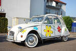 Am Eppelborner Marktplatz konnte ich diesen schönen 2CV fotografieren. (01.09.2024)