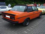 Heckansicht eines Fiat 131 Mirafiori 2000TC Sonderedition  Walter Röhrl . Oldtimertreffen Nordsternpark Gelsenkirchen am 24.06.2018.