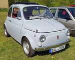 =Fiat 500, gesehen bei der Oldtimerveranstaltung in Frankenberg/Eder. Mai 2024