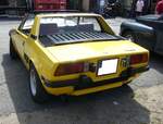 Heckansicht eines Fiat X1/9. Oldtimertreffen an der  Alten Dreherei  in Mülheim an der Ruhr am 18.06.2022.