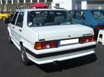Heckansicht eines Fiat Regata 90 S i.e. aus dem Jahr 1988.  Forza Italia  = Oldtimertreffen für italienische Fahrzeuge am 30.05.2024 an Mo´s Bikertreff in Krefeld.