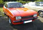 Ford Capri 2 2.3 Ghia im Farbton signalorange.