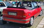 =Ford Escort Cabrio steht bei der Oldtimerveranstaltung in Frankenberg/Eder.