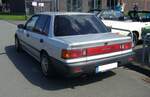 Heckansicht einer Honda Civic MK4 Stufenhecklimousine aus dem Jahr 1989. Oldtimer-Revival auf dem Gelände der Kokerei Zollverein in Essen am 28.07.2024.