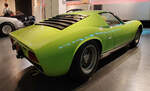 =Lamborghini Miura P 400, Bj. 1967, V 12, 3929 ccm, 350 PS, ausgestellt im Museum PROTOTYP in Hamburg, 09-2024