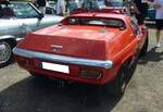 Heckansicht eines Lotus Europa Special 2 im Farbton regency red.