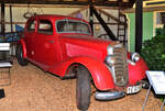 Mercedes 170 V (W136), von 1936 auf dem Außengelände des  Automuseum Collection Schwansen Hof Schurrum. Aufnahme 6.9.2024