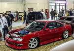 Nissan Silvia Tuning, fotografiert auf der Automobil und Tuning SHow, März 2017.