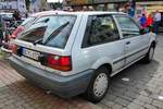 =Nissan Sunny, ausgestellt beim Sockenmarkt in Lauterbach, 09-2018