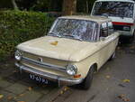 NSU Prinz 4L im Farbton champagnerbeige.