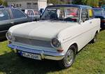 =Opel Kadett A L steht bei der Oldtimerveranstaltung in Frankenberg/Eder. Mai 2024