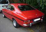 Heckansicht eines Opel Kadett B Coupe der Modelljahre 1971 bis 1973.