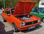 =Opel Kadett C Aero steht bei der Oldtimerveranstaltung in Frankenberg/Eder. Mai 2024