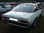 Heckansicht eines Opel Manta B Berlinetta im Farbton polarweiß aus dem Jahr 1981. 10. Oldtimertreffen des AMC Duisburg am 25.08.2024 am LaPaDu Duisburg.