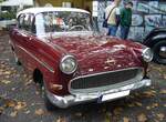 Opel Rekord P1 in der Karosserieversion zweitürige Limousine, gebaut von 1957 bis 1960.