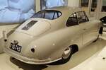 =Porsche 356/2 GMÜND Coupe, Bj. 1949, 1098 ccm, 35 PS, steht im Museum PROTOTYP in Hamburg, 09-2024