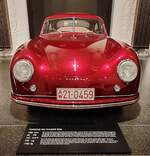 =Porsche 356, Bj. 1950, 1086 ccm, 40 PS, ausgestellt im Museum PROTOTYP in Hamburg, 09-2024. Das Museum schreibt: Dies ist der älteste noch existierende Porsche-Sportwagen  Made in Germany . Die Fahrgestellnummer 5006 kennzeichnet ihn als einer der allerersten Porsche 356 die in Deutschland gebaut wurden. Die Vergabe der Chassisnummer begann mit seinerzeit mit der Nummer 5001.